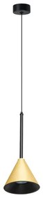 Csillár zsinóron CONE 1xGU10/10W/230V arany/fekete