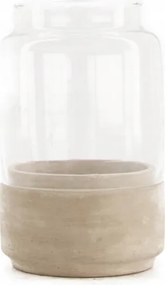 Üveg tároló doboz beton aljjal 16,5 cm