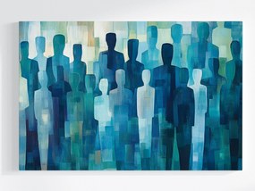 Vászonkép Canvas Absztrakt Emberek Tömeg Közösség Csoport 60x40