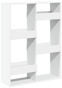 fehér szerelt fa könyvespolc 100 x 33 x 135 cm