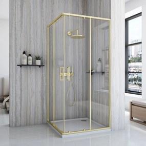 Zuhanykabin Rea City 90x90 Brush Gold