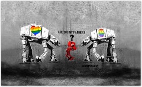 Fotótapéták 520x318 Are you my fathers Banksy