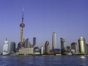 Poszter 40x30cm Panoráma Sanghaj 3, Assaf Frank