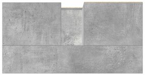 betonszürke szerelt fa mosdószekrény 65 x 33 x 60 cm