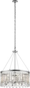 Kichler Piper KL-PIPER-6P-PC Függőlámpa 6x60W/E14