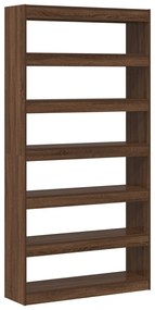 Könyvespolc Barna tölgy Mérnöki fa 100 x 30 x 198 cm