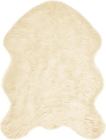 vidaXL Műgyapjú Szőnyeg Tafalla Krém 80 x 120 cm Poliészter