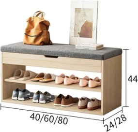 Cipősszekrény 60 x 28 x 44 cm BC FUR1641-60