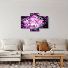 Gyönyörű lila absztrakció képe (90x60 cm)