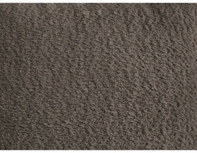 Barna buklé kinyitható-tárolóhelyes sarokkanapé (jobb oldali-heverő résszel) Roxelane – Bobochic Paris