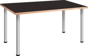 Fekete íróasztal Láb magassága: 82 cm