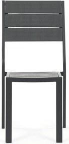 Kerti bútor garnitúra 156x78x74 cm, polywood, szürke, AZS-B1656 GREY