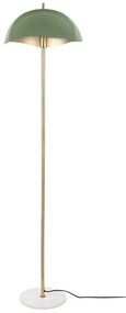 Zöld-aranyszínű állólámpa fém búrával (magasság 154 cm) Waved – Leitmotiv