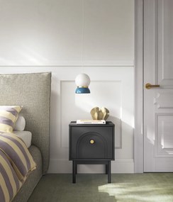 Éjjeliszekrény Fekete/Arany Színben. MAZOMA