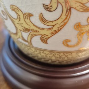 Elstead GOLD-THISTLE-TL - Asztali lámpa GOLDTHISTLE 1xE27/60W/230V