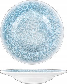 Wilmax fehér-kék porcelán tányér mély kerek 27 cm