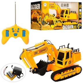 8 Csatornás RC Távirányítású Markoló Munkagép 1:14 2,4GHz akkumulátoros