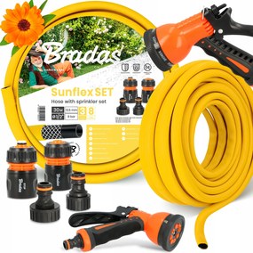 Kerti Tömlő 1/2 Víz Tekercses Rugalmas 30 m Törölköző 3 Rétegű Öntöző Yo