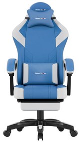 Gamer szék space 3.7 lábtartóval kék.