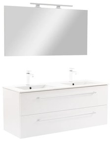 Vario Clam 120 komplett fürdőszoba bútor fehér-fehér