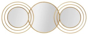 Triply Round fali tükör aranyszínű dekorral, 79 x 30 cm - Mauro Ferretti