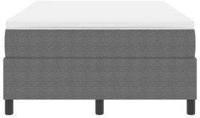 Box Spring Ágy Matrac Világosszürke 120x200 cm Kordbársony Anyag