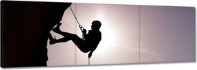 Vászonkép 90x30 Hegymászás a terepen