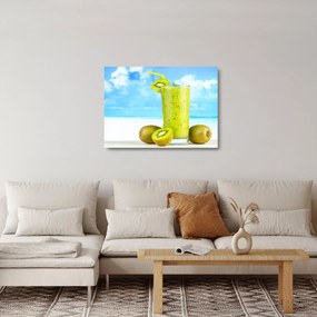 Kép - kiwi smoothie (üvegen) (70x50 cm)