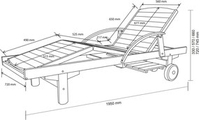 ERA Kerti relaxációs és állítható nyugágy