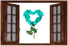 Poszterek 120x80 Türkiz rózsa