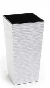 Kaspó Finom Véső Fehér MAGASSÁG-47CM SZÉLESSÉG-25 CM Lamela Betét