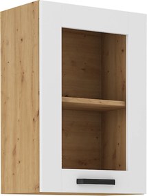 Felső szekrény, fehér/artisan tölgy, LULA 40 GS-72 1F