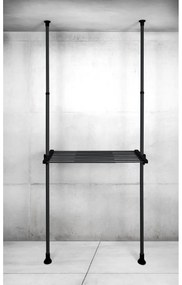 Wenko Teleszkopikus drótpolc Herkules, 73–120 cm,fekete