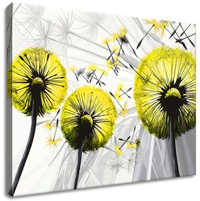 Gario Vászonkép Gyönyöru zöld pitypangok Méret: 50 x 40 cm