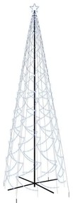 kúp alakú karácsonyfa 1400 hideg fehér LED-del 160 x 500 cm
