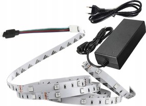 Szett 500cm 5m led szalag rgb 150 ip20 tápegység