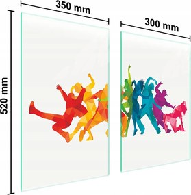 Üveg Konyhai Védőlap 65x52 Fehér