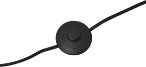 Modern állólámpa taupe színben, bársonyernyővel - Luz