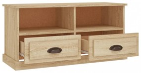 sonoma tölgy színű szerelt fa fali TV-szekrény 93x35,5x45 cm