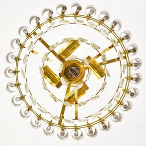 Brilagi - Láncra akasztott csillár ECLIPSE 5×E14/10W/230V Ø 38 cm, aranyszínű