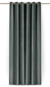 Sötétszürke bársony dimout (részleges sötétítő) függöny 140x250 cm Velto – Filumi