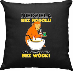 Vasárnapi Húsleves Hordozó Párna, Fekete