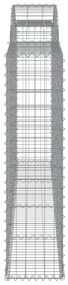 íves horganyzott vas gabion kosár 300 x 30 x 120/140 cm