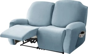 RelaxFotel-Huzat (bársonyos, 2 üléses, égszínkék)