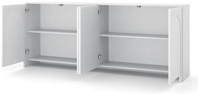 4 Ajtós Komód Matt Fehér Színben. ARCO