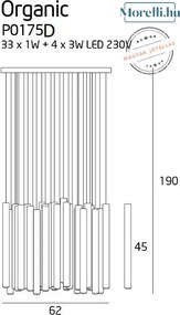Függeszték Króm ORGANIC MAXLIGHT P0175D