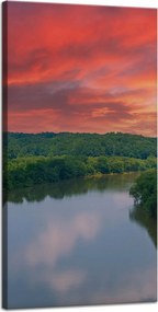 VĂĄszonkĂ©p RĂłzsaszĂn Ă©g Nap FolyĂł TermĂ©szet 40x80 cm