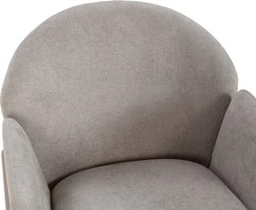 Bézs kárpitozott étkezőfotel szett 2 db-os Aslin – MOME