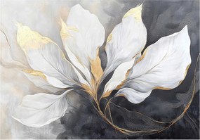 Fotótapéta levelek 3D Hatás Modern elegáns nappali hálószoba Szuper Hatás