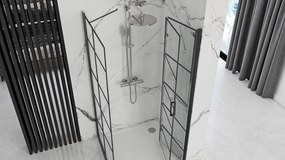 Zuhanykabin Rea Molier Black 90x80